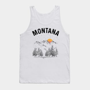 Montana State Vintage Retro Tank Top